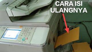 Cara mengisi ulang kertas cover pada mesin fotocopy canon || advance 6275