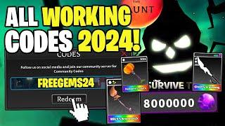 *NEW* ALL WORKING CODES FOR SURVIVE THE KILLER IN 2024! ROBLOX SURVIVE THE KILLER CODES