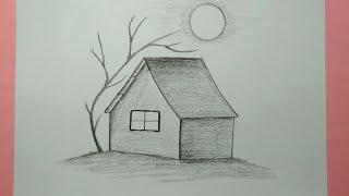 Cara Menggambar Rumah - Pencil Drawing