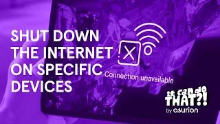 How to temporarily block internet access on a specific device | It Can Do That?!