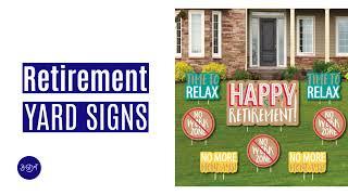 Retirement Yard Sign & Outdoor Lawn Decorations - Retirement Party Yard Signs | Big Dot of Happiness