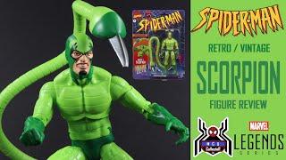 Marvel Legends Retro SCORPION Spider Man Animated Series TAS Vintage Figure Review