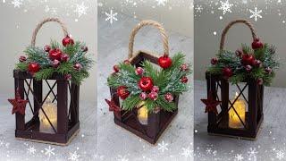 Новогодний ФОНАРЬ своими рукамиDIY CHRISTMAS DECORChristmas Craft Idea 2024