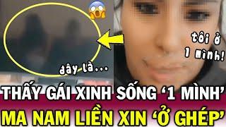 Phát hiện MA NGỒI CẠNH khi nhìn vào TV, cô gái thích thú QUAY CLIP check in khiến CĐM sởn gai ốc