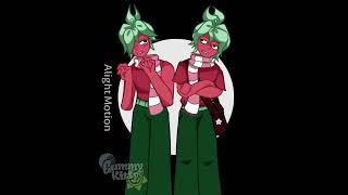 INVERTED// I feel sorry for cosmo and sprout while making this // #dandysworld stop toxic fruitcake