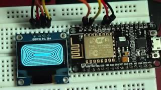 NodeMCU (ESP8266) + 128x64 I2C OLED