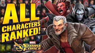 MARVEL STRIKE FORCE TIER LIST! ALL CHARACTERS RANKED Best to Worst | August 2024 | MSF