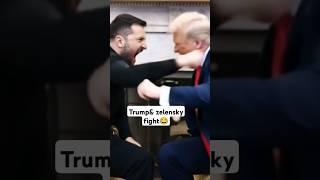 "Zelensky vs Trump: From Talk to Punches!"#funny #ai #zelensky #trump #shorts#subscribe#memes#comedy