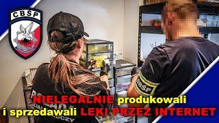 Nielegalnie produkowali i sprzedawali przez Internet leki. CBŚP zatrzymało 11 osób