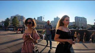 Russia, Walking in Moscow, New Arbat st., Old Arbat st. 4K.