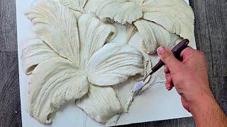 Tutorial on making a flower bas relief