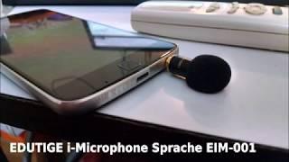 EDUTIGE i-Microphone Sprache EIM-001 (Android and Iphone)