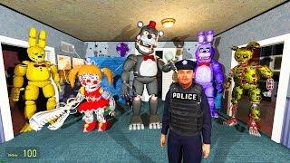 АНИМАТРОНИКИ ПУГАЮТ ОХРАННИКА FNAF 4 COOP ГАРРИС МОД ► Garry's Mod