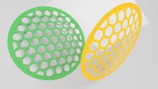 Einfach ein gewölbtes Gitter erstellen! Fusion 360 Tutorial CAD