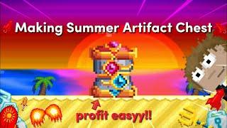 LAZY PROFIT with SUMMER ARTIFACT CHESTS [2022] |  Growtopia