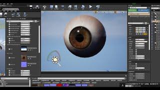 UE4 Eye material creating time lapse