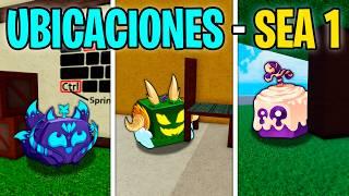 Ubicaciones SECRETAS Para Conseguir FRUTAS *GRATIS* en Blox Fruits  (Sea 1)