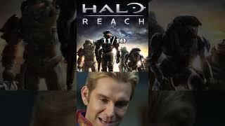 Ranking the halo games #halo #haloinfinite #halomcc #halocombatevolved #halo3 #haloreach #shorts