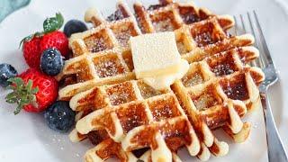 BEST EVER Gluten Free Buttermilk Waffles Recipe!