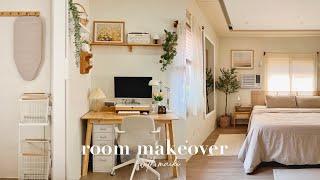 Cozy Room Makeover Philippines  | Minimalist & Pinterest inspired  | Desk setup 🪑