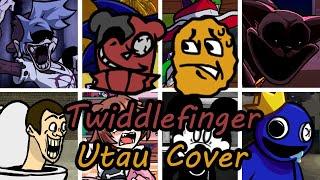 Twiddlefinger but Different Characters Sing It (FNF Twiddlefinger but Everyone Sings) - [UTAU Cover]