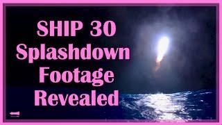 Ship 30 Precise Splashdown Captured By the Buoy Camera | Starbase Pink