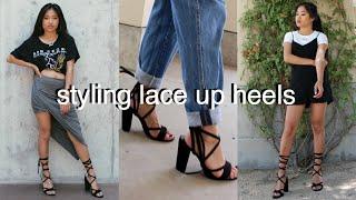 How I Style Lace-Up Heels