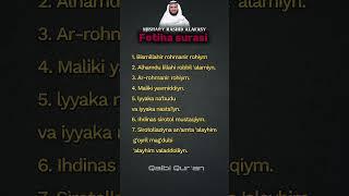 Fotiha surasi | Yodlash uchun | Фотиха сураси | mishary rashid alafasy