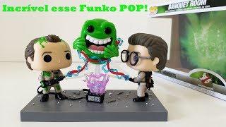 OS Caça-Fantasmas Funko POP Movie Moments (Banquet Room) Ghostbusters - Unboxing/Review PT-BR