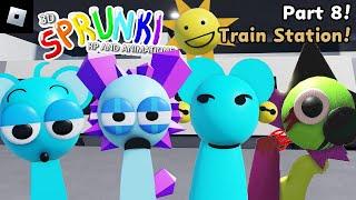 3D Sprunki RP And Animations [PART 8, Train Station Update] : roblox mascot gameplay walkthrough