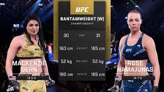 UFC 5 AI vs AI: Manon Fiorot vs Mackenzie Dern vs Rose Namajunas - Battle for Strawweight Supremacy