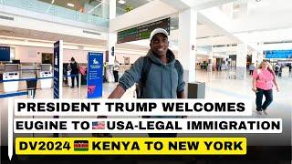 EUGINE DV2024 LOTTERY WINNER ARRIVES IN NEW YORK, USA | DV2024 | DV2025 | GREENCARD LOTTERY