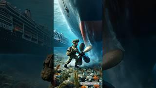 Indian army baby saves a cruise ship lost in the sea  #ai #army #baby