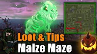 Loot & Tips from 100 Maize Maze | Harvest Hollow | Halloween 2024 | Runescape (Phosphosseous)