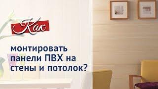 Панели ПВХ для потолка и стен. Инструкция по монтажу.