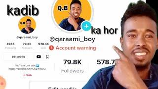 sir cusub sida tiktok looga qaado account warning daawo