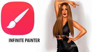 Рисование наброска в Infinite Painter / How to draw а Sketch