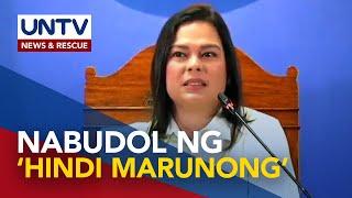 VP Sara: Ginamit lang ako ng mga Marcos noong 2022; PBBM, walang alam sa pamamalakad ng PH