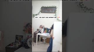 I can't live without art ️ || #lovelanguage #art #artist #acylicpainting #shorts #youtubeshorts
