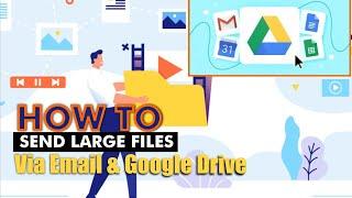 HOW TO SEND LARGE FILES VIA EMAIL & GOOGLE DRIVE | QUICK & EASY METHOD!  #howto [@SKILLS360TV ]