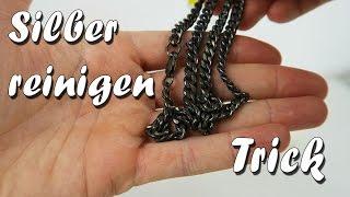 Silber reinigen: Schmuck aus Silber selber sauber machen - Trick / Lifehack