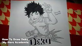 Cara Menggambar Anime Midoriya Izuku ( Boku No Hero Academia )