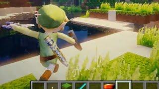 Minecraft mod Zelda Toon Link Custom Steve Animations release