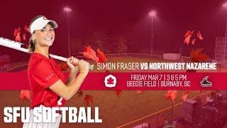 SFU Softball: Red Leafs vs Northwest Nazarene University - March 6th, 2025 - GAME 1 of 2