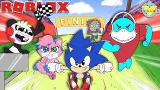 The Ultimate Boss Race in Sonic Speed Simulator! Combo Panda VS Alpha Lexa VS Big Gil VS Robo Combo