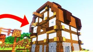 Farm with Barnyard in Minecraft - Timelapse