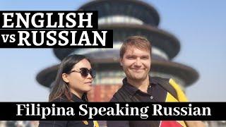 English vs Russian Phrases for Tourists or Travelers | Filipina Speaking Russian