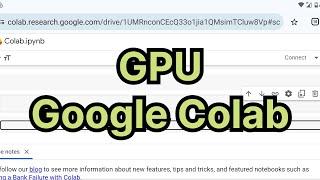 How to use GPU in Google Colab?