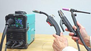 MIG, Flux core, TIG, MMA Welding Machine - Bestarc MIG145 (Unboxing & Test)