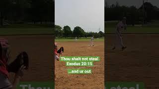 Exodus 20:15 @AllStarSportsVids@thedugoutbaseballandsoftba9355 #catcher #shorts